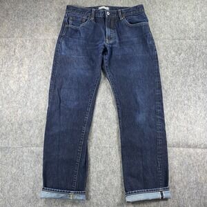 UNIQLO Regular Straight Selvedge‎ Denim Jeans Men's 31 x 29.5 Blue Americana